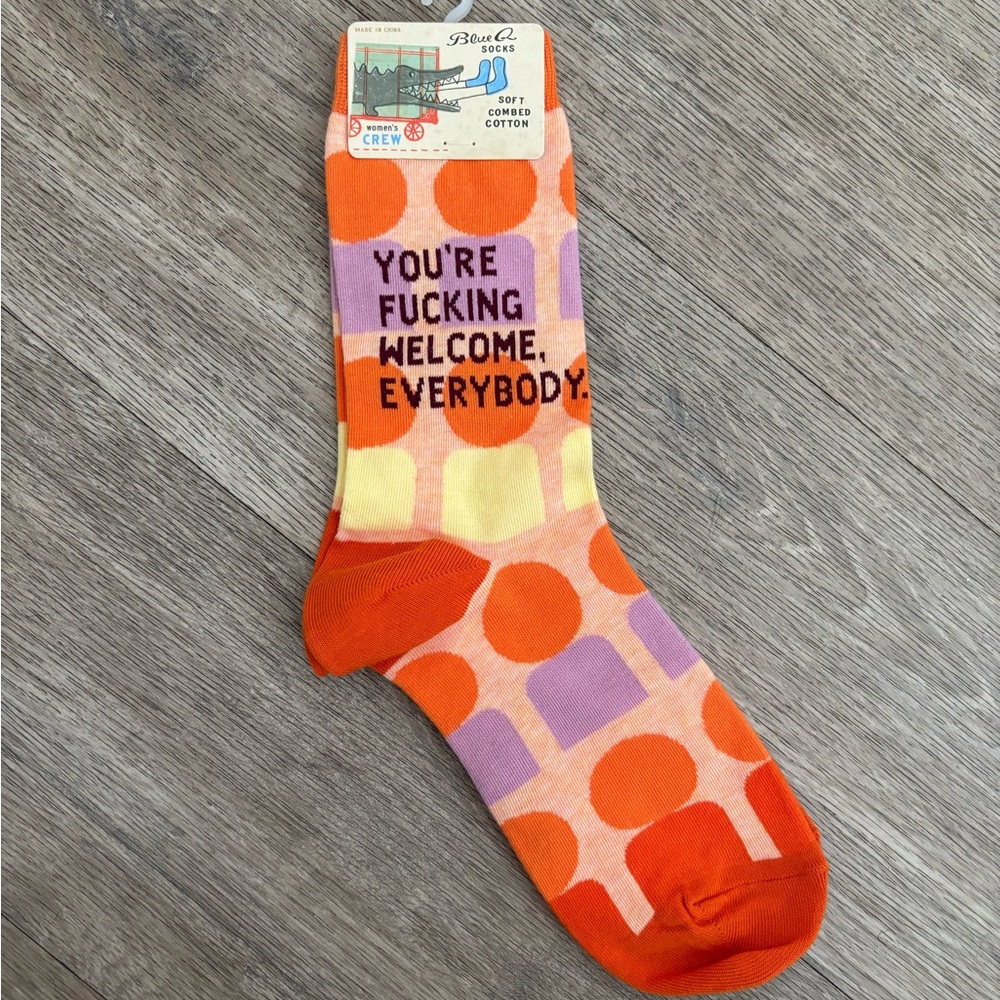 Blue Q Colorful Crew Socks